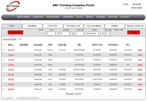 DOT & OSHA Compliance Software | Safety Compliance Tracker