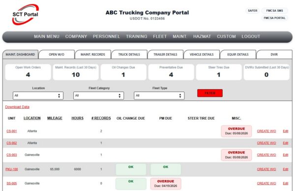 DOT & OSHA Compliance Software | Safety Compliance Tracker